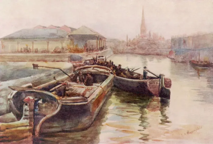 Framed Print : Bristol Docks Print 1915