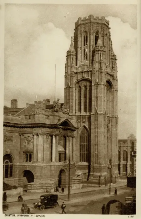 Framed Print : Bristol University Wills Memorial Building Print 1936