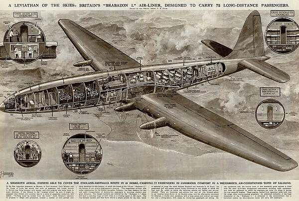 Britains Brabazon I passenger aircraft by G. H. Davis