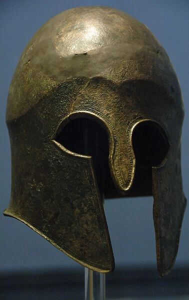 Bronze helmet of Corinthian type. 5th century B. C. Olympia A