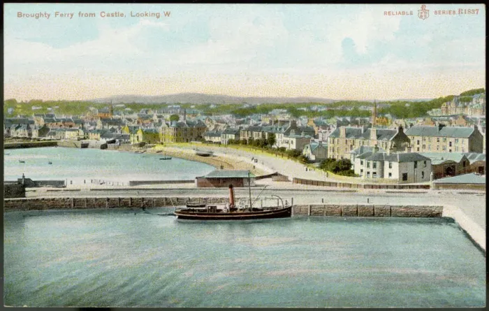 Framed Print : Broughty Ferry Harbour Print circa 1900 Framed Print : Broughty Ferry Harbour Print circa 1900