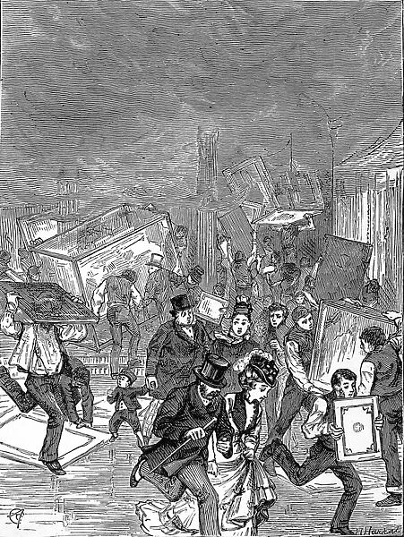 The Burning of the Alexandra Palace, 1873