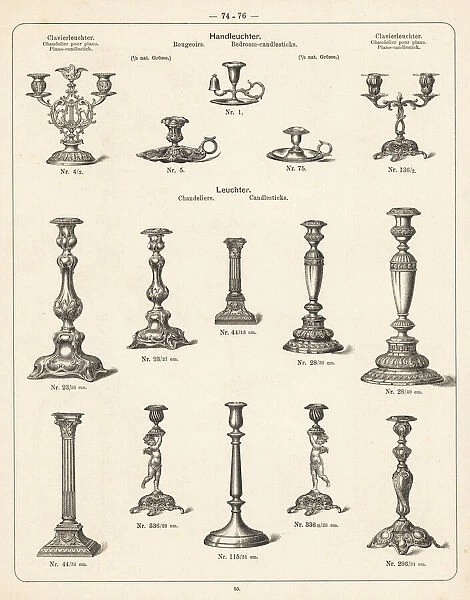 Candlesticks for the bedroom and the piano