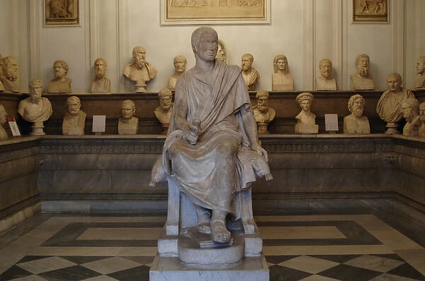 Capitoline Museums. Hall of the Philosophers. Rome. Italy