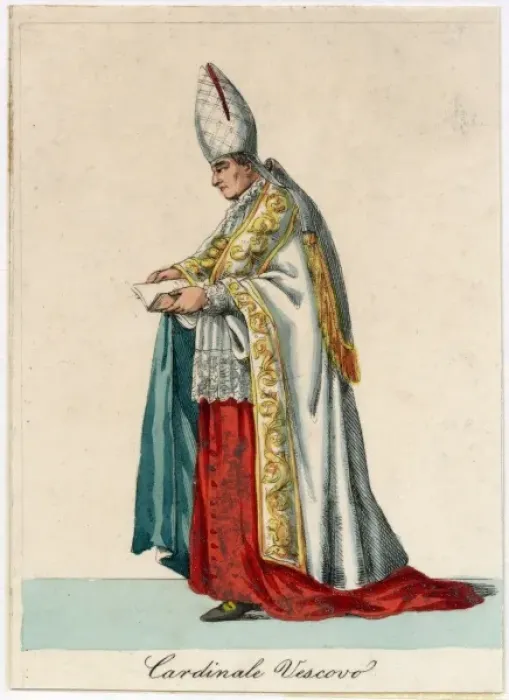 Framed Print : Cardinal Bishop Print Framed Print : Cardinal Bishop Print