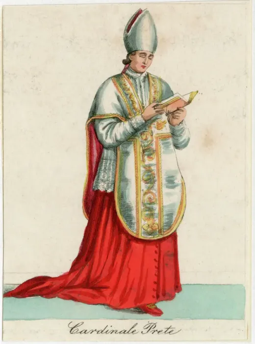 Framed Print : Cardinal Priest Print Framed Print : Cardinal Priest Print