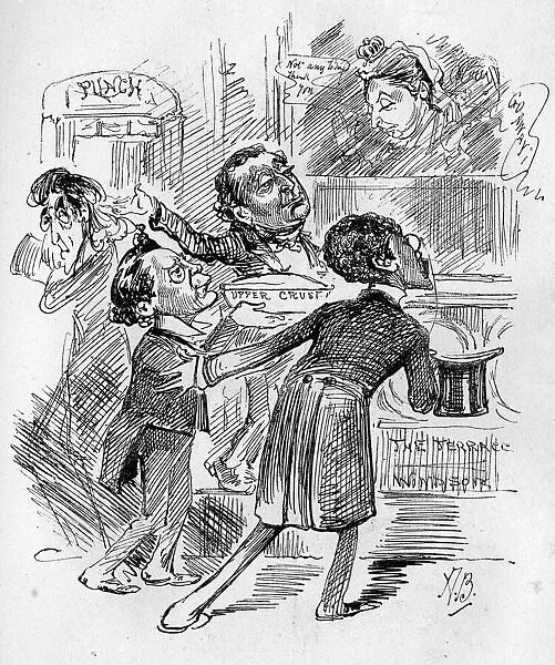 Cartoon, theatre managers and Queen Victoria