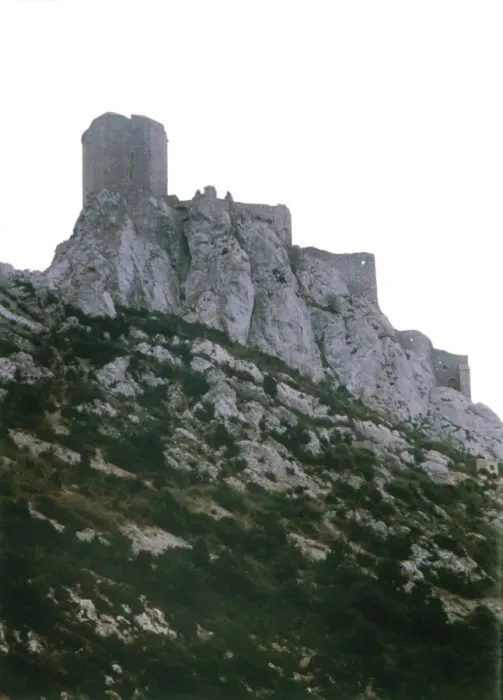 Framed Print : Cathar Castle Print: Queribus, Languedoc Framed Print : Cathar Castle Print: Queribus, Languedoc
