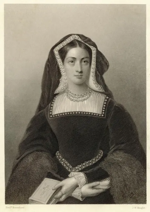 Framed Print : Catherine of Aragon Print, 16th-century portrait Framed Print : Catherine of Aragon Print, 16th-century portrait