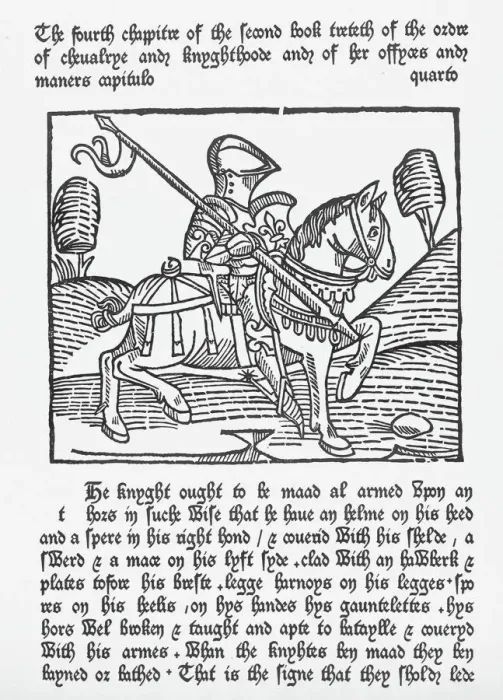 Framed Print : Woodcut Print of a Knight in Armor Framed Print : Woodcut Print of a Knight in Armor