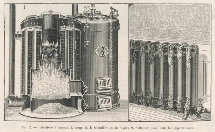 Framed Print : Steam Central Heating System Print Framed Print : Steam Central Heating System Print