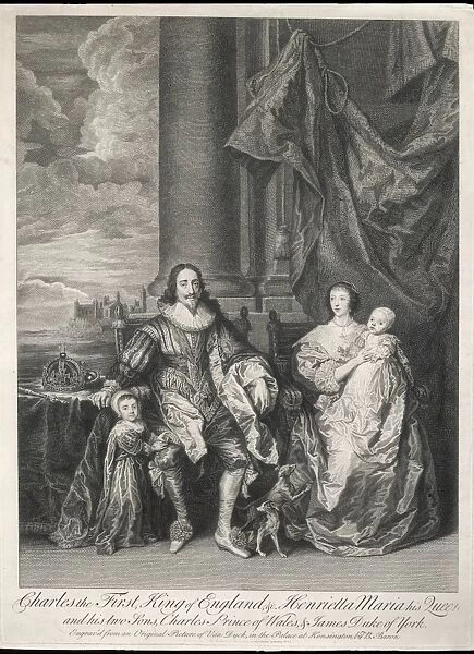 Charles I, Wife, Sons