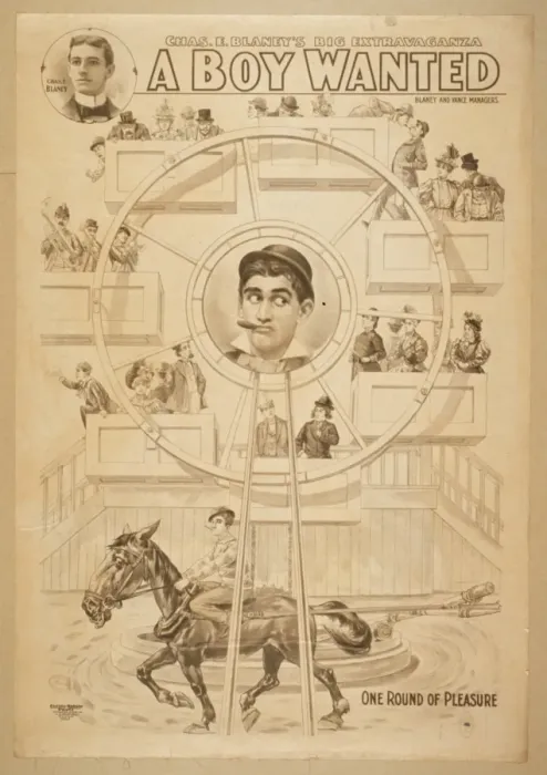 Framed Print : Chas. E. Blaney's Big Extravaganza Print, c1898 Framed Print : Chas. E. Blaney's Big Extravaganza Print, c1898