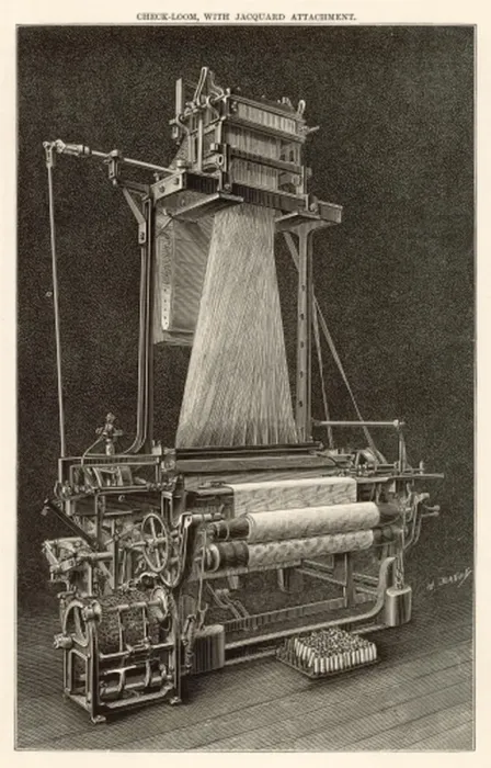 Framed Print : Jacquard Loom Print