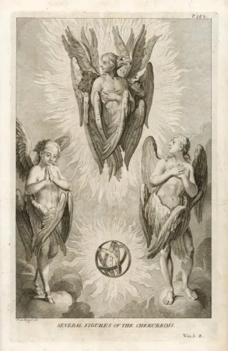 Framed Print : Three Cherubim Print Framed Print : Three Cherubim Print