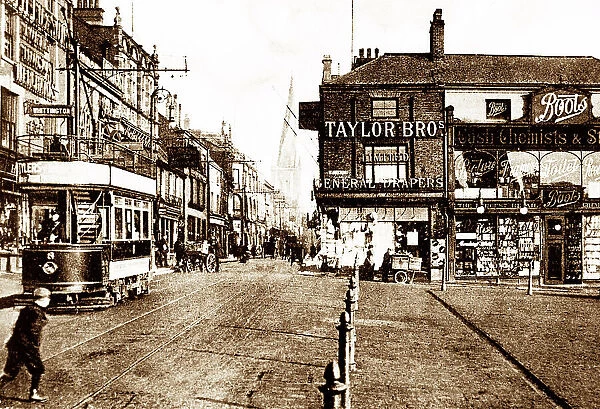 Chesterfield High Street early 1900s