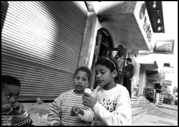 Children with ice cream Alexandria, Egypt