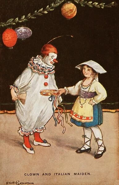 Childrens Carnival - Clown and Italian Maiden