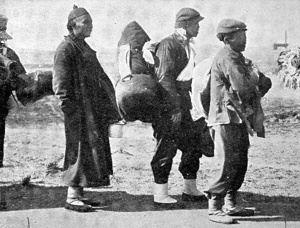 Chinese Coolies leaving South Africa, 1907