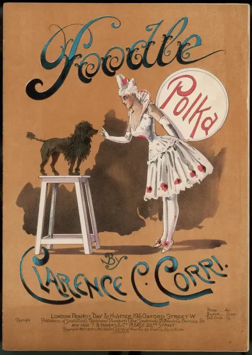 Framed Print : Circus Poodle Print Framed Print : Circus Poodle Print