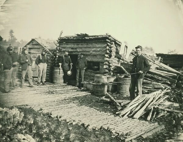 Civil War camp of the 6th NY Artillery at Brandy Station, Vi