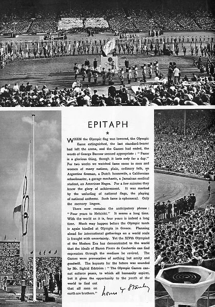 Closing ceremony of the 1948 London Olympic Games