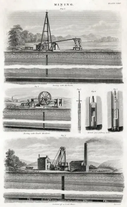 Framed Print : Coal Mining Operations Print: 19th Century Mine Scene Framed Print : Coal Mining Operations Print: 19th Century Mine Scene