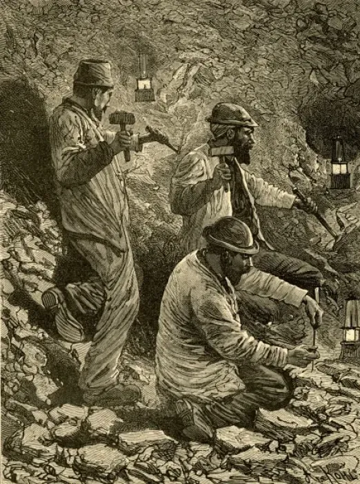 Framed Print : Coal Mining Print Framed Print : Coal Mining Print