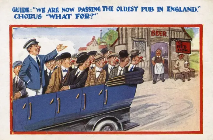 Framed Print : Print of a Comic Postcard circa 1930 Framed Print : Print of a Comic Postcard circa 1930