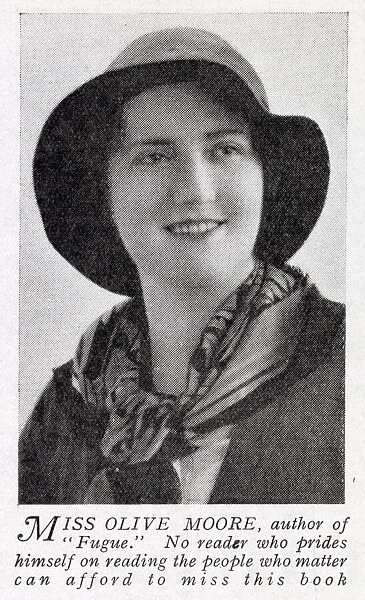 Constance Edith Vaughan (1904 - c. 1970), better known by her pseudonym Olive Moore - a