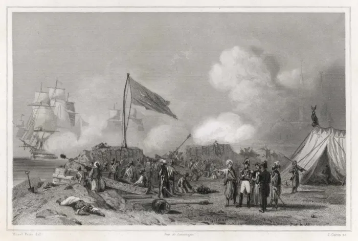 Framed Print : Constantinople Defended Print, 1807 Framed Print : Constantinople Defended Print, 1807