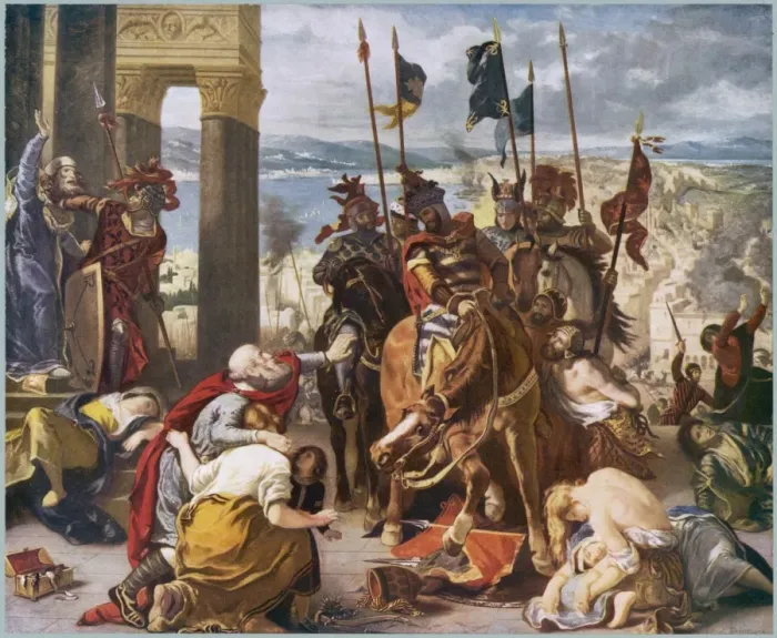 Framed Print : Constantinople Taken Print: Fourth Crusade Framed Print : Constantinople Taken Print: Fourth Crusade