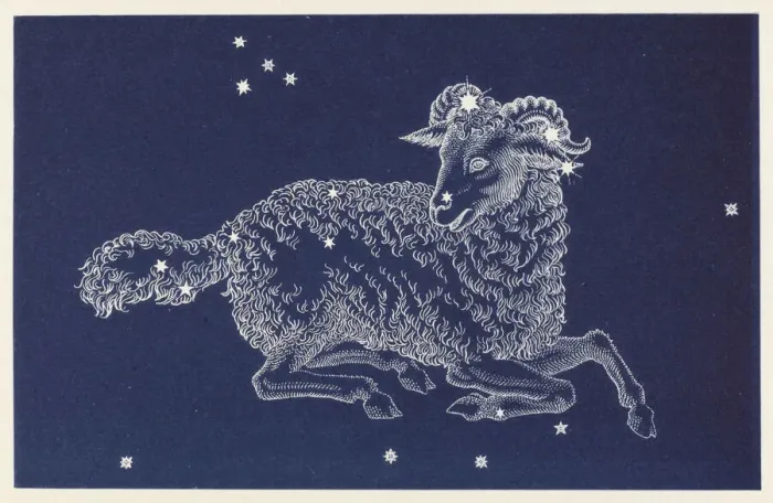 Framed Print : Aries Constellation Print Framed Print : Aries Constellation Print