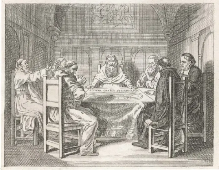 Framed Print : Copernicus Explains His Theory Print Framed Print : Copernicus Explains His Theory Print
