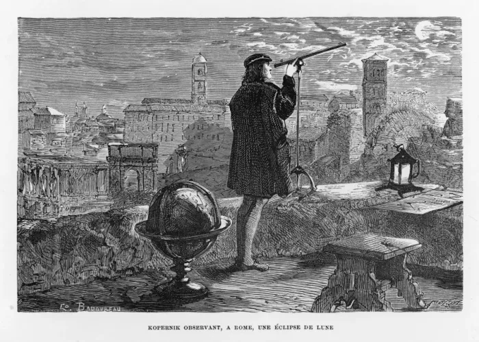 Framed Print : Copernicus Observing a Lunar Eclipse Print Framed Print : Copernicus Observing a Lunar Eclipse Print