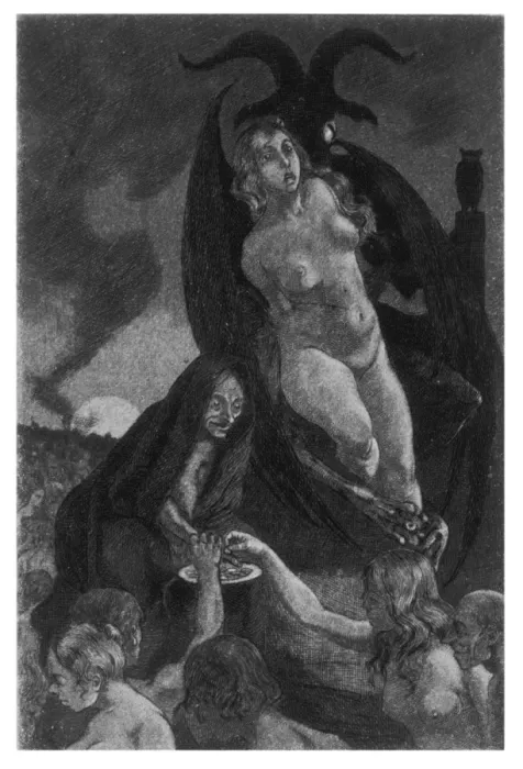 Framed Print : Print of Witches Copulating with Satan at a Sabbat Framed Print : Print of Witches Copulating with Satan at a Sabbat