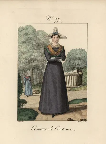 Women of Caux in Elegant 19th-Century Print. Art Prints, Posters & Puzzles  from Mary Evans