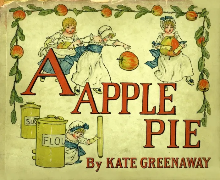 Framed Print : Front cover Print of A Apple Pie by Kate Greenaway 1886 Framed Print : Front cover Print of A Apple Pie by Kate Greenaway 1886