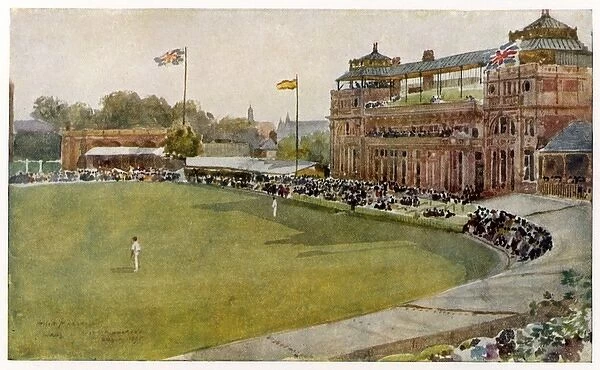 Cricket Lords. The pavilion at Lords