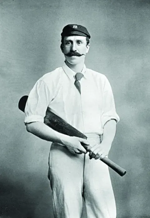 Framed Print : Black and White Print of L.C. Docker Cricketer for Warwickshire Framed Print : Black and White Print of L.C. Docker Cricketer for Warwickshire