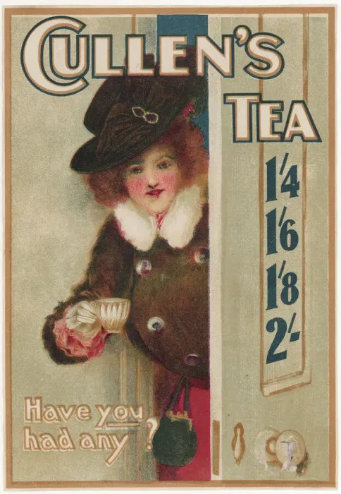 Framed Print : Cullens Tea Print circa 1910 Framed Print : Cullens Tea Print circa 1910