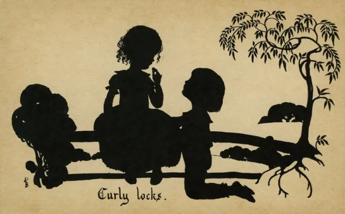 Framed Print : Curly Locks Print circa 1918 Framed Print : Curly Locks Print circa 1918