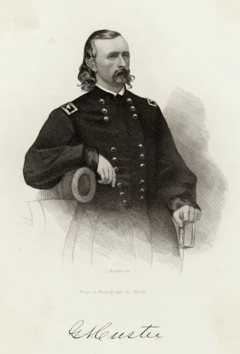 Framed Print : Print of George A Custer circa 1863 Framed Print : Print of George A Custer circa 1863