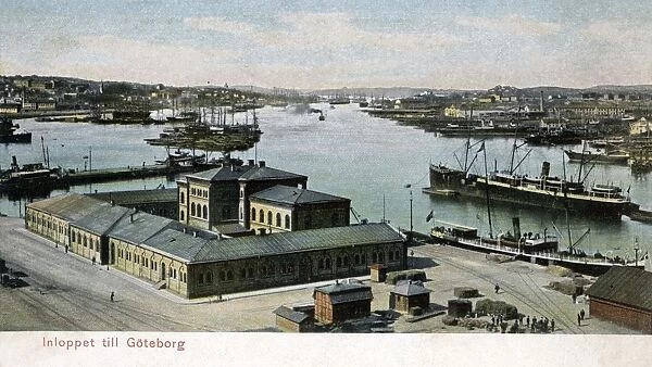 Customs House and docks, Gothenburg (Goteborg), Sweden