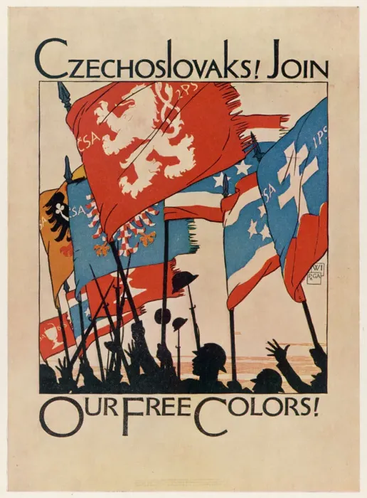 Framed Print : Czechoslovakia Recruiting Print