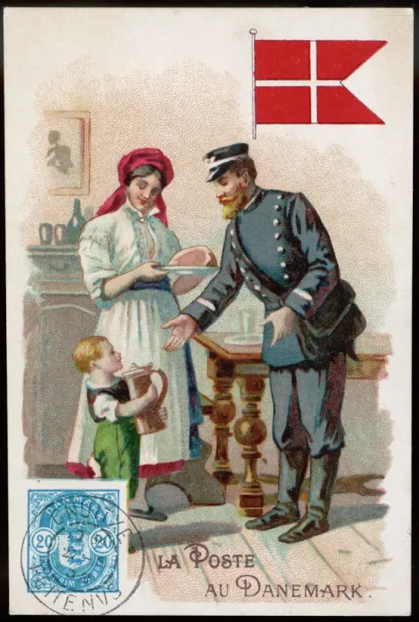 Framed Print : Danish Postman Print Framed Print : Danish Postman Print