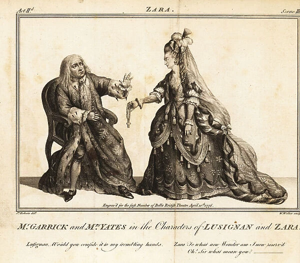 David Garrick and Mary Ann Yates in the characters
