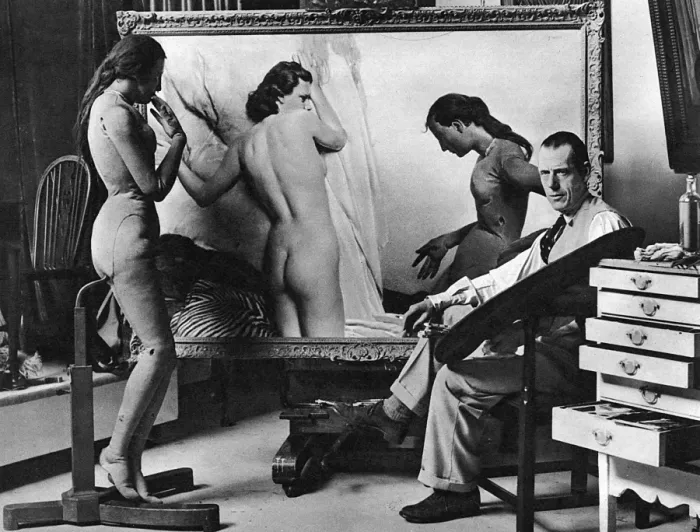 Framed Print : David Jagger in his Studio Print, 1939 Framed Print : David Jagger in his Studio Print, 1939