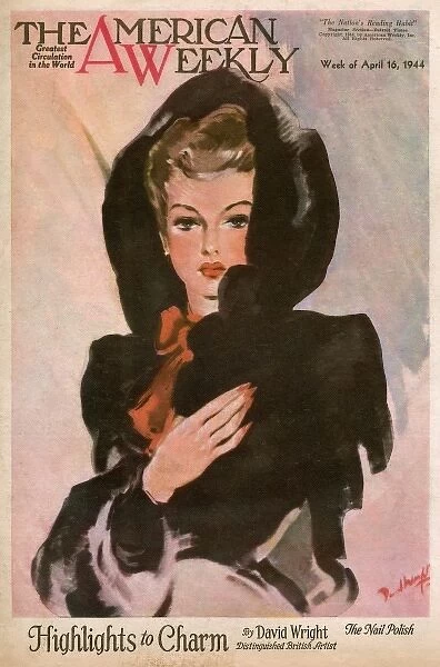 David Wright woman in black hooded coat