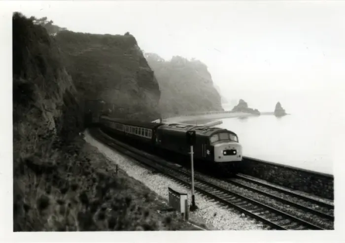 Framed Print : Dawlish Railway, Devon Print 1960s Framed Print : Dawlish Railway, Devon Print 1960s